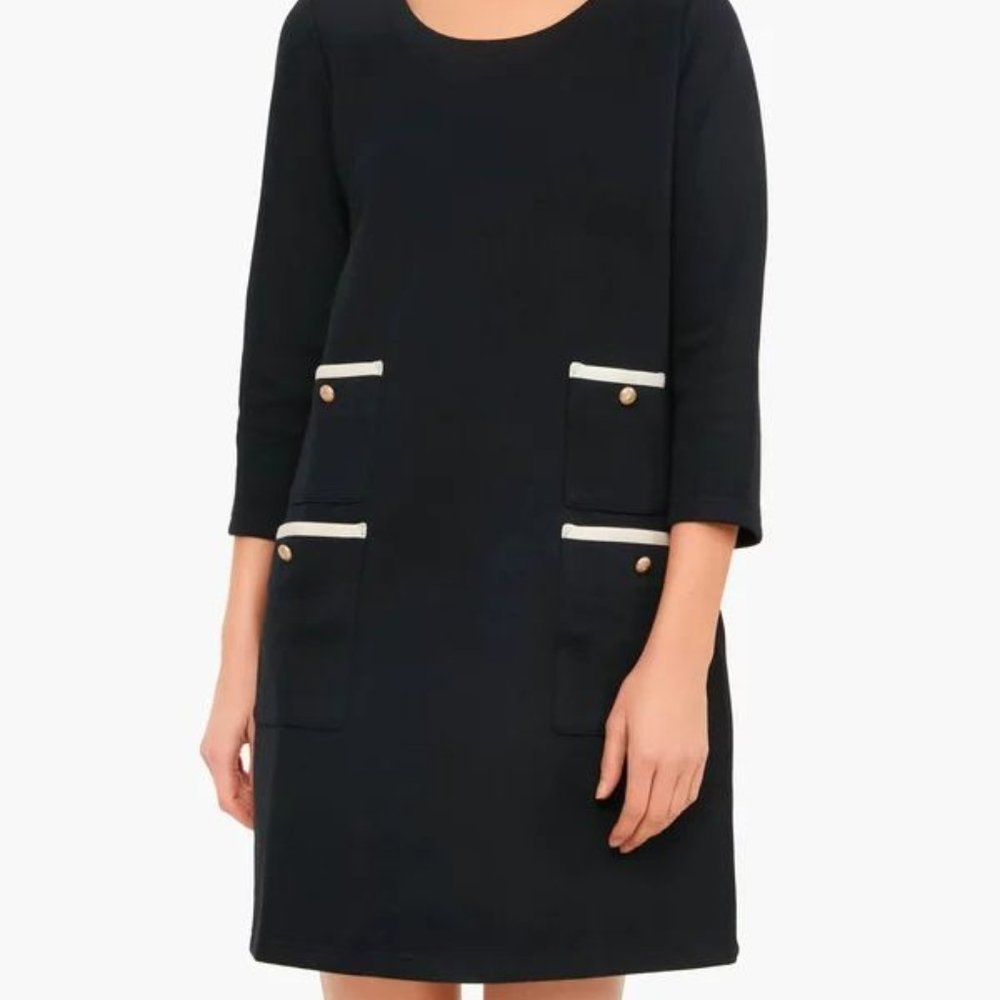 Black Francoise Mod Mini Dress